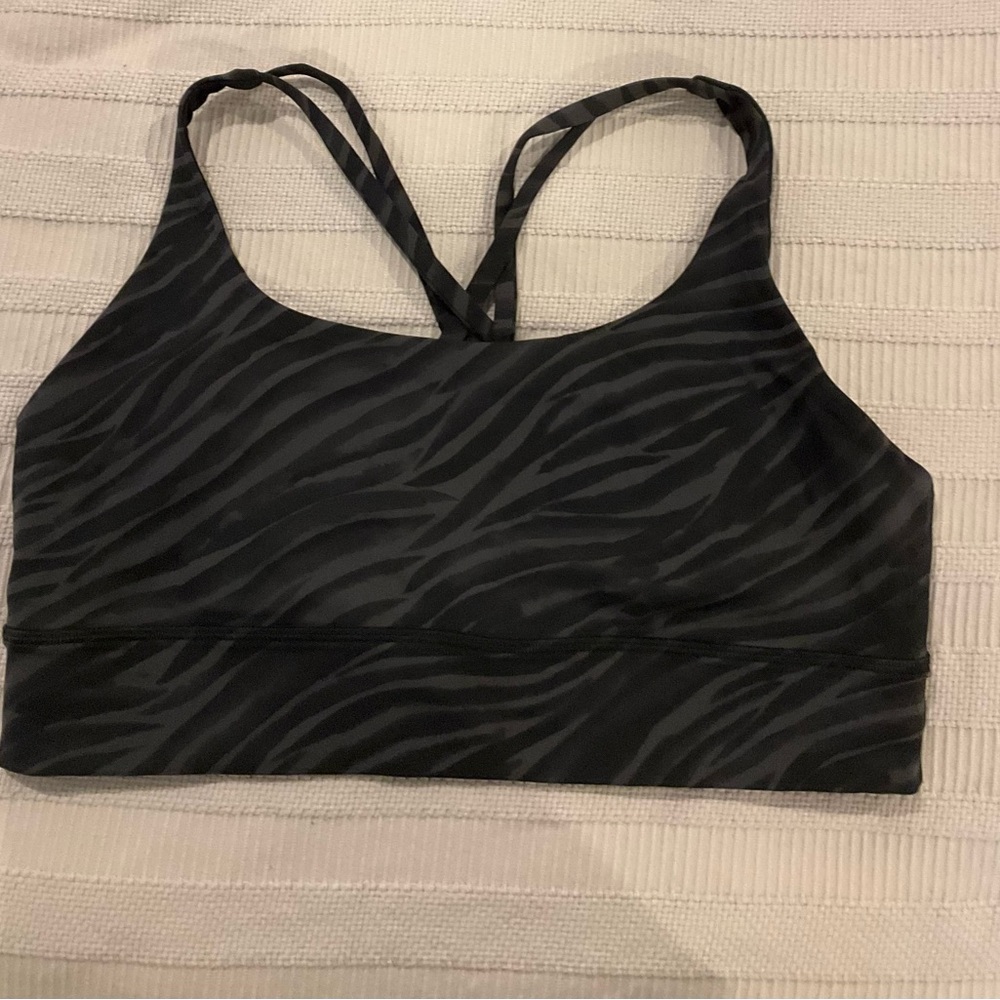Lululemon Zebra Print Sports Bra